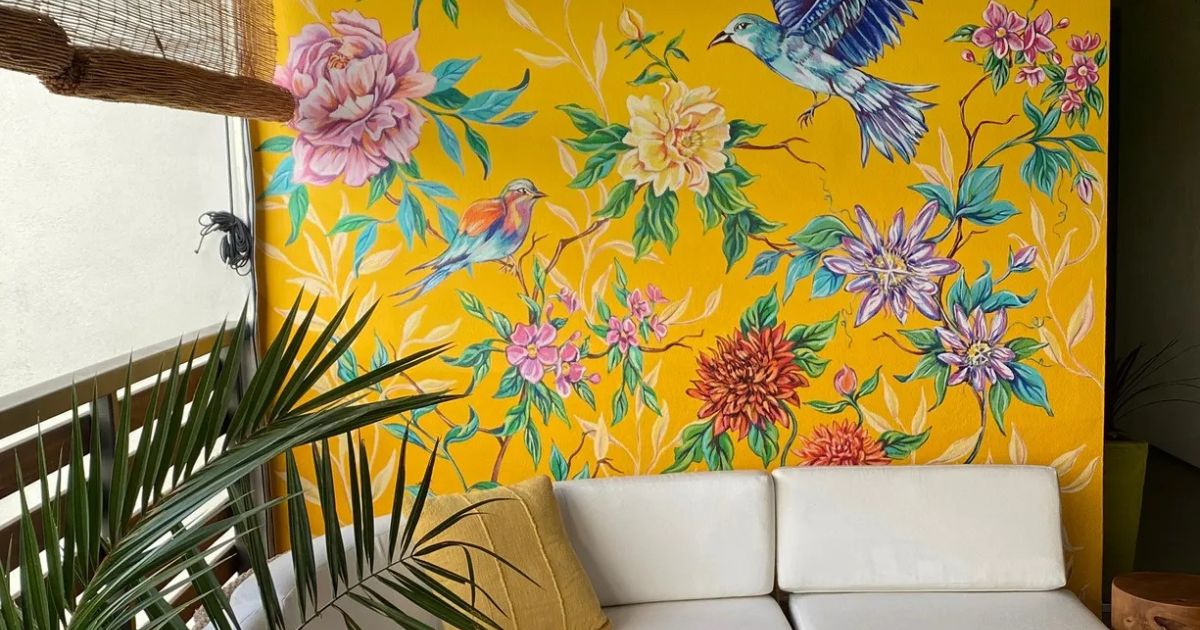 Flower Mural Painted by Natasha May Platt